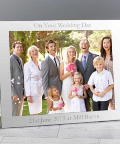 Personalised 10x8 Landscape Silver Photo Frame