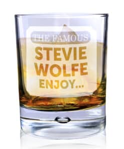 Personalised The Famous... Tumbler Bubble Glass