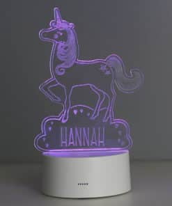 Personalised Unicorn LED Colour Changing Night Light