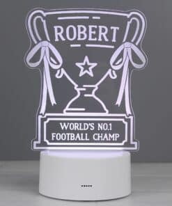 Personalised LED Lights Personalised Trophy LED Colour Changing Night Light