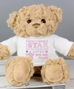 Personalised Twinkle Girls Teddy Bear