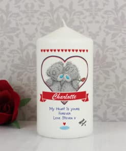 Personalised Me to You Couple Pillar Candle
