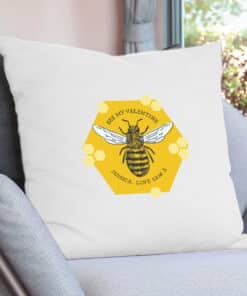 Personalised Bee Cushion Cover