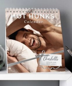 Personalised Hot Hunks Desk Calendar