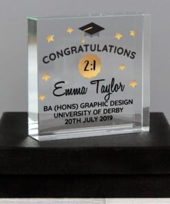 Personalised Congratulations Graduation Large Crystal Token