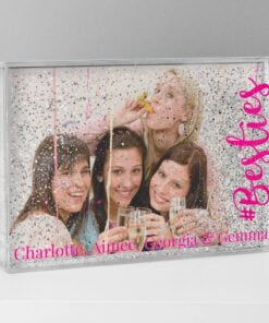 Personalised #Besties 6x4 Glitter Shaker Photo Frame