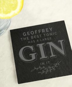 Gin & Tonic Single Slate Coaster